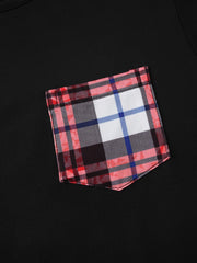 Pajamas Women Spring Autumn Plaid Casual Short Sleeved Summer Ladies Homewear Five Piece Set