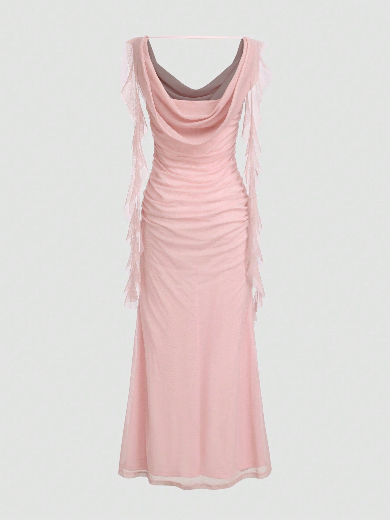 Elegant Solid-Colored Ribbon Wedding & Party Dress - kinko