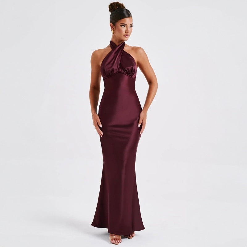 Summer Fashion Elegant Backless Sleeveless Dress - kinko