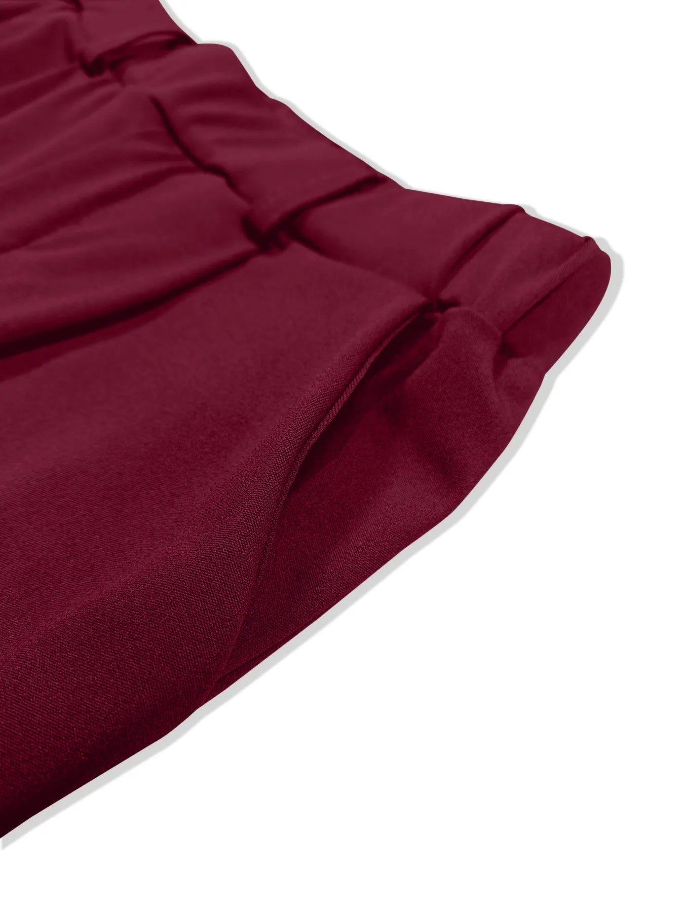 Pleated Detail Pants with Pockets - kinko