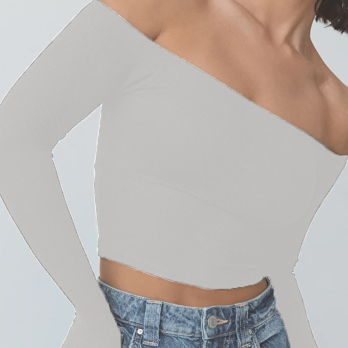 Long-sleeved Women's Off-shoulder Clothing - kinko