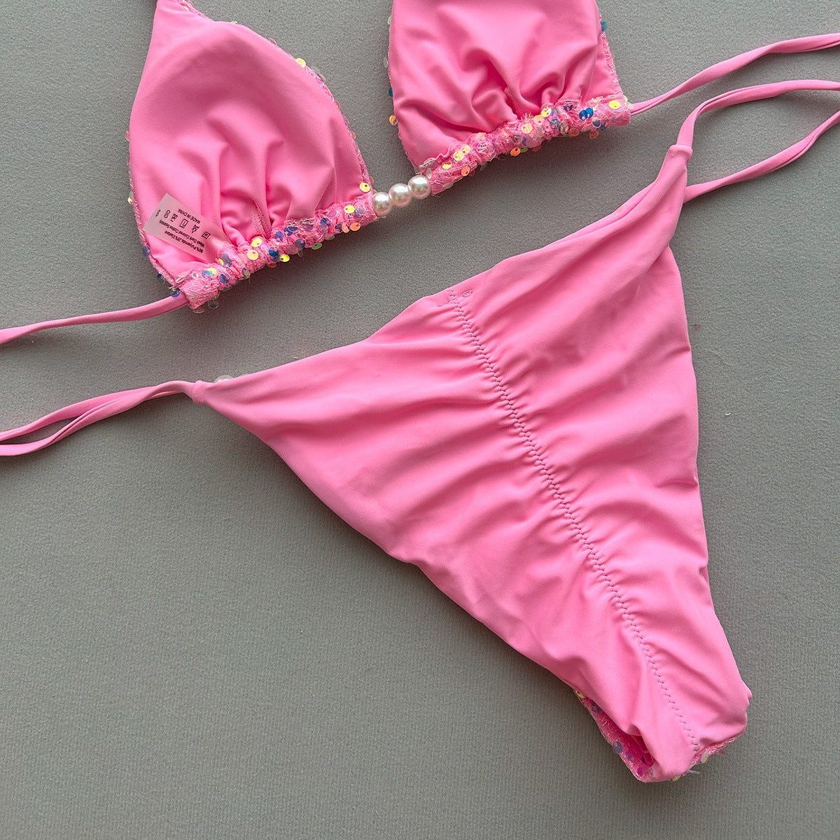 Bikini Sexy Sequined Split Women Swimsuit for Women - kinko Global Holdings inc