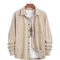 Corduroy Long Sleeve Casual All-matching Shirt Coat - kinko