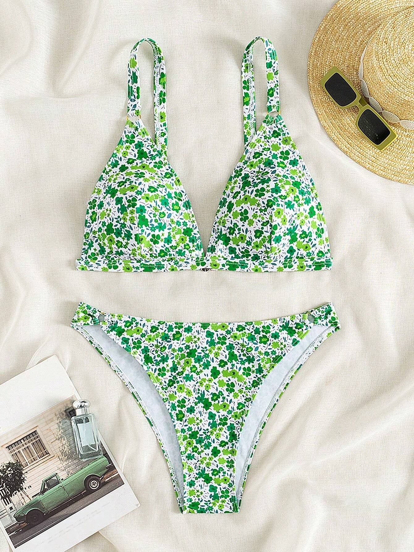 Seaside Beach Sexy Bikini Split Swimsuit - kinko