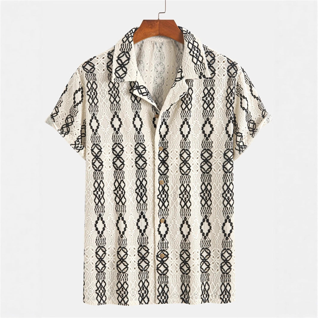 Men's 3D Printed All-matching Retro Fashion Shirt - kinko