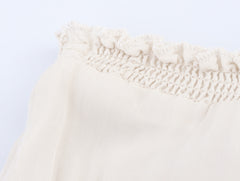 Summer European And American Style Laminated Decoration Midi Skirt Skirt - kinko