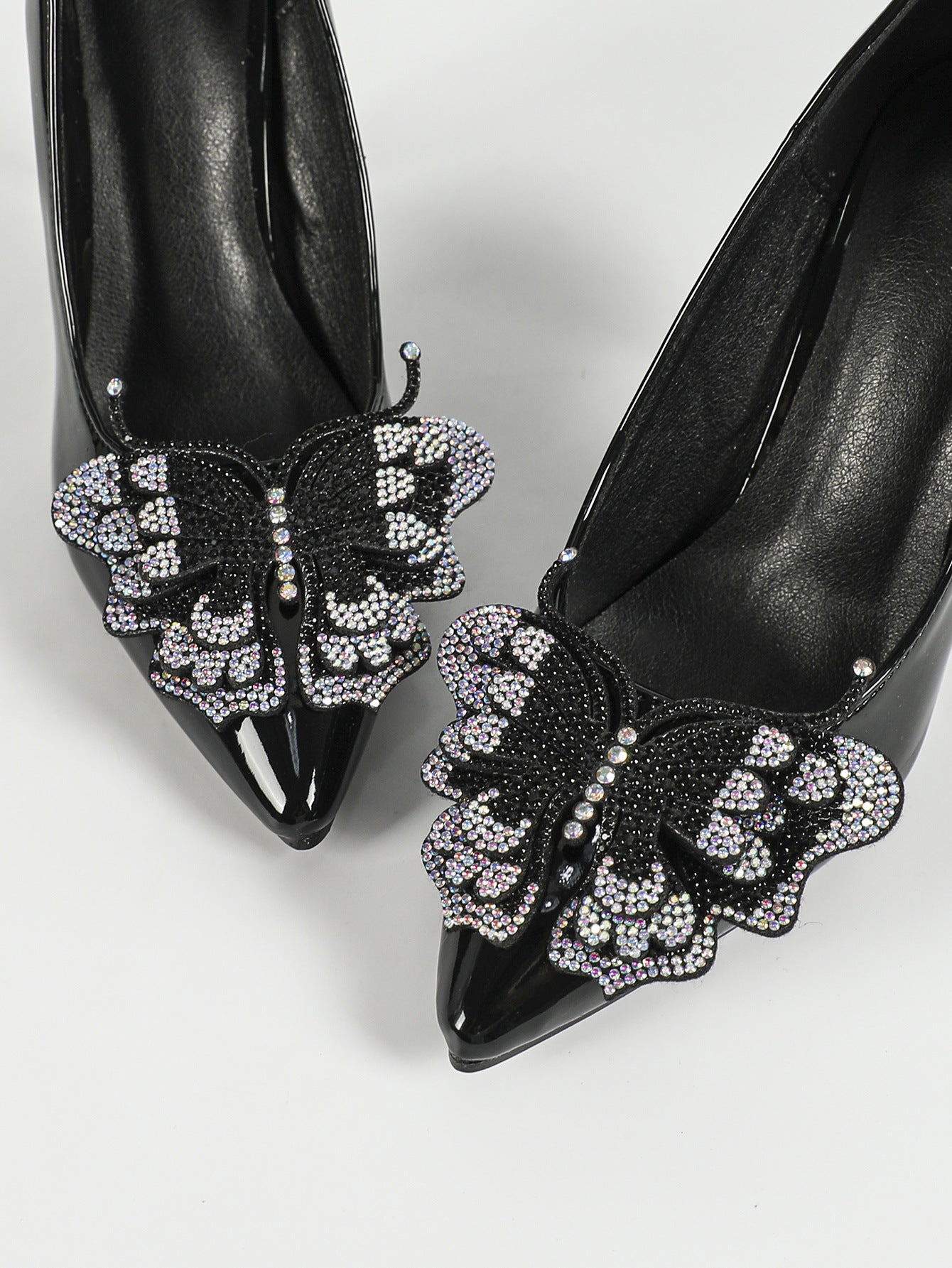 Spring Pointed Toe Low Cut 9cm High Heel Stilettos Bow Rhinestone Cocktail Marriage Gift Shoes - kinko Global Holdings inc