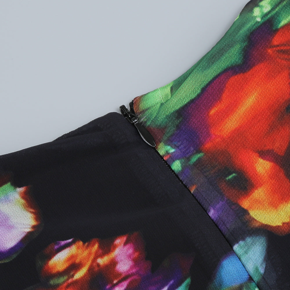 V-neck Split Comfort And Casual Dress - kinko