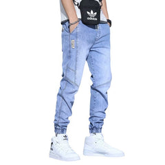 Men's Jeans Slim Fit Fashion Ankle-tied Harem Pants - kinko