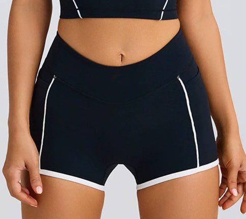 Sports Underwear Vest Shorts Spaghetti Strap Bra Beauty Back Tight High Elastic Fitness - kinko