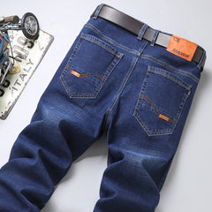 Men's Jeans Men's Loose Straight Stretch Long - kinko