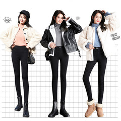 Black Magical Leggings Women's Outer Wear Ankle Tight High Waist Slimming - kinko