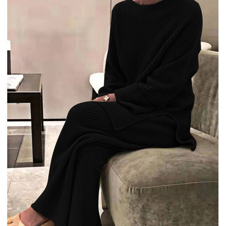 Knit Casual Two-piece Knitted Sweater - kinko
