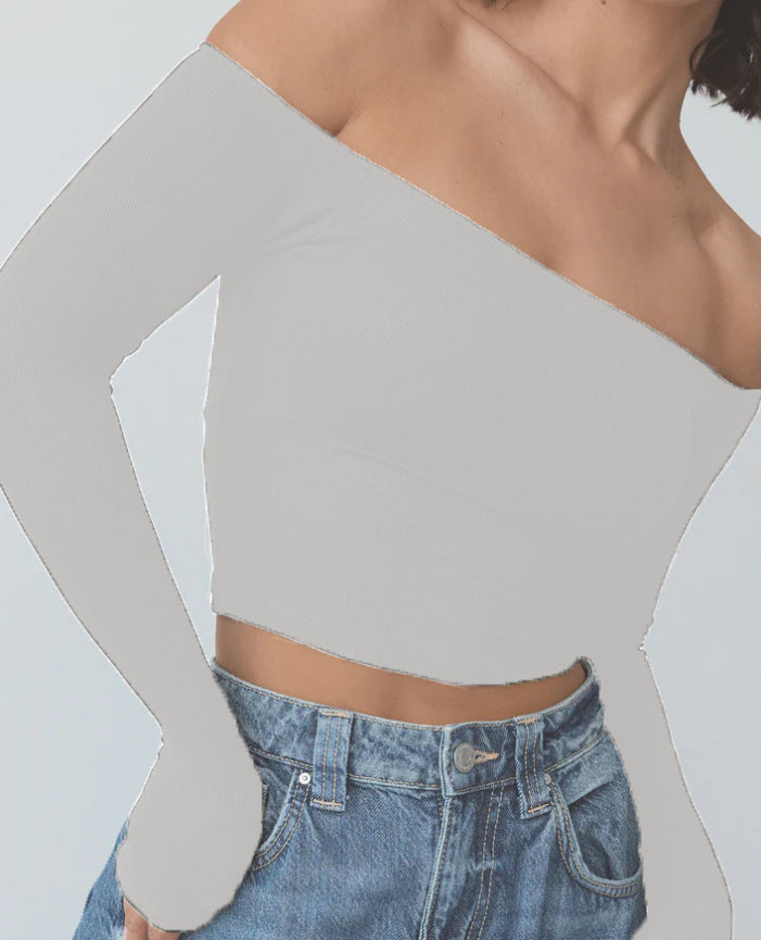 Long-sleeved Women's Off-shoulder Clothing - kinko