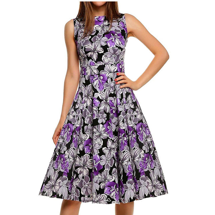 Vintage print dress - kinko