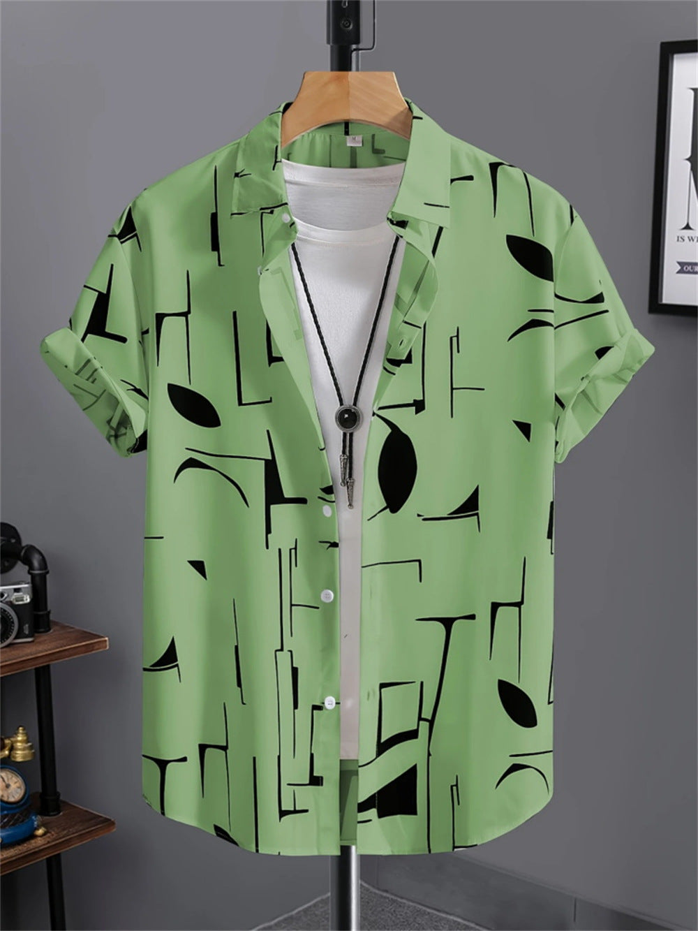 Men's 3D Printed All-matching Retro Fashion Shirt - kinko