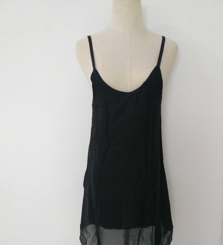 Summer European station new women's dresses Europe and the United States hot low-cut big swing strap short skirt - kinko