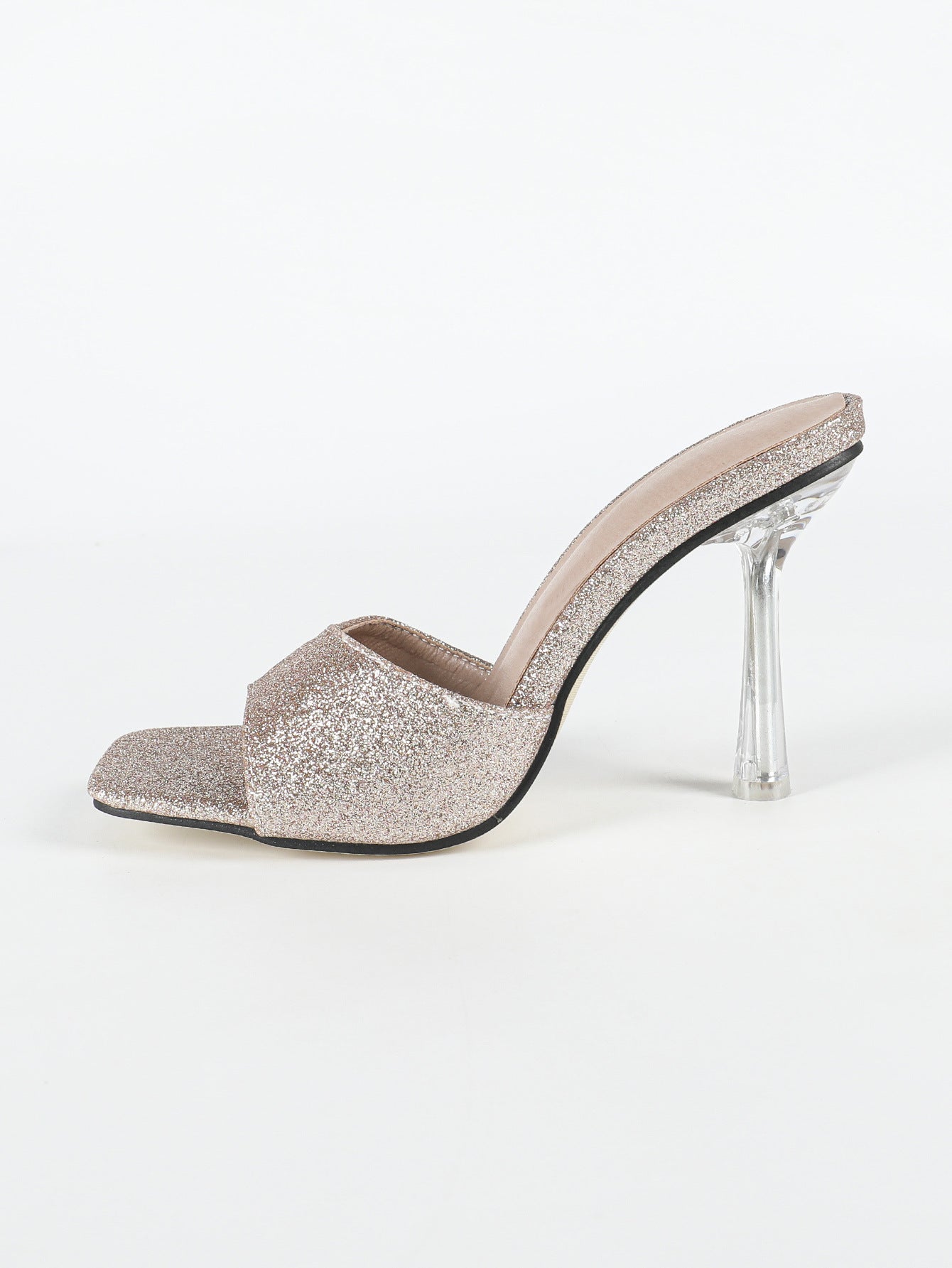 Summer High Heel Sandals Women Microfiber Material Slimming Women Shoes - kinko Global Holdings inc