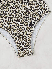 Ladies One Piece Leopard Print Swimsuit Summer Sexy Women Swimsuit