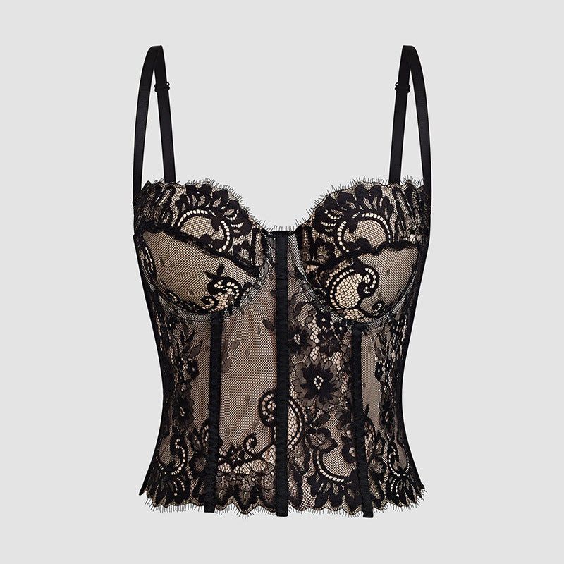 Women's Fashion Fishbone Corset Lace Small Sling - kinko