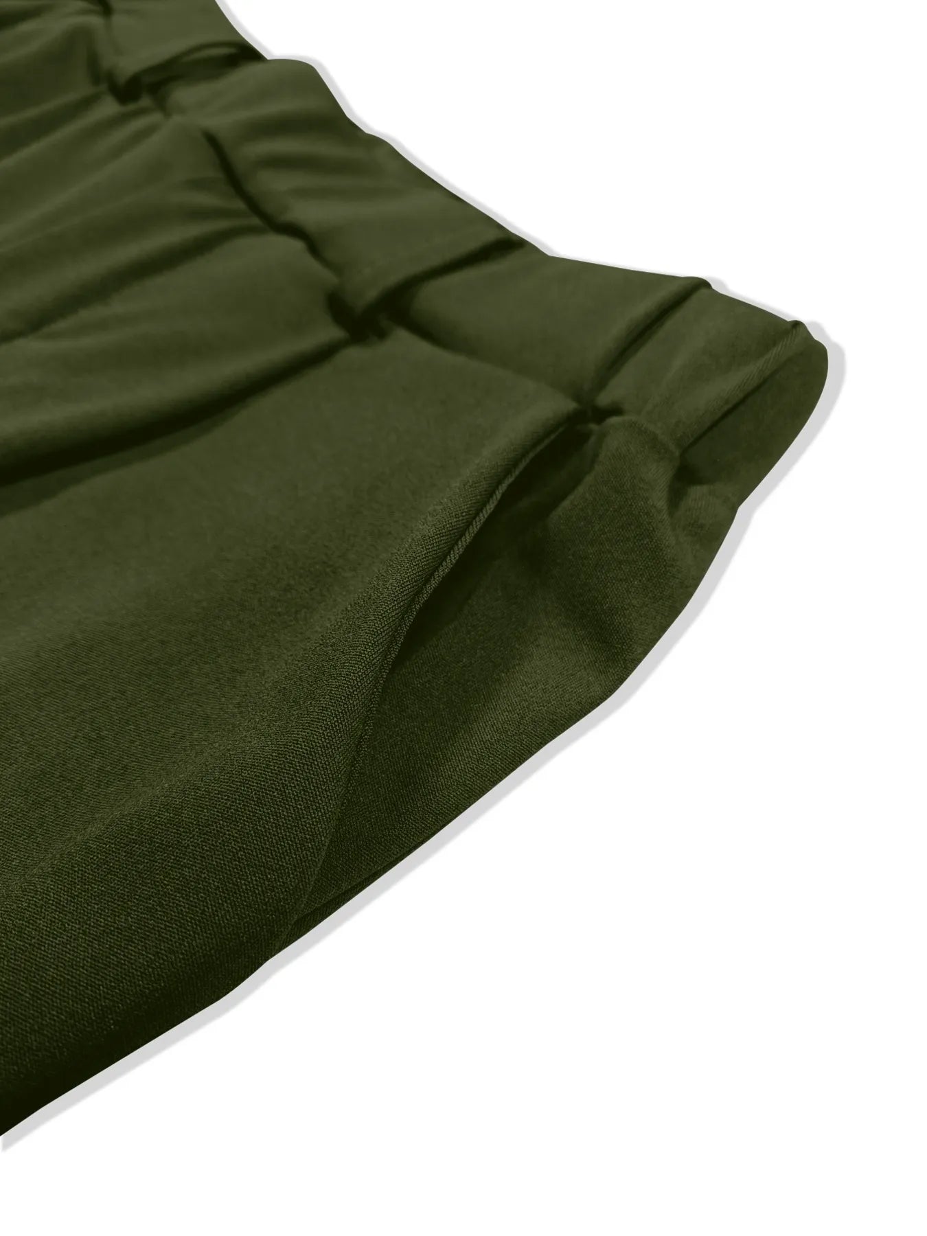 Pleated Detail Pants with Pockets - kinko