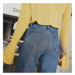 Fall New Style Jeans Women's Straight Leg Women