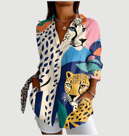 Women's Fashion Summer Pattern Printed 3D Shirt - kinko