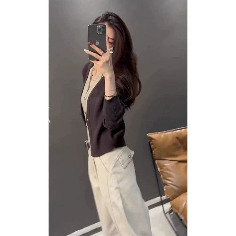 Knitwear All-matching Youthful-looking Casual Pants Two-piece Set - kinko