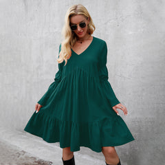 Resort Dresses Long Sleeves Women's Dress - kinko