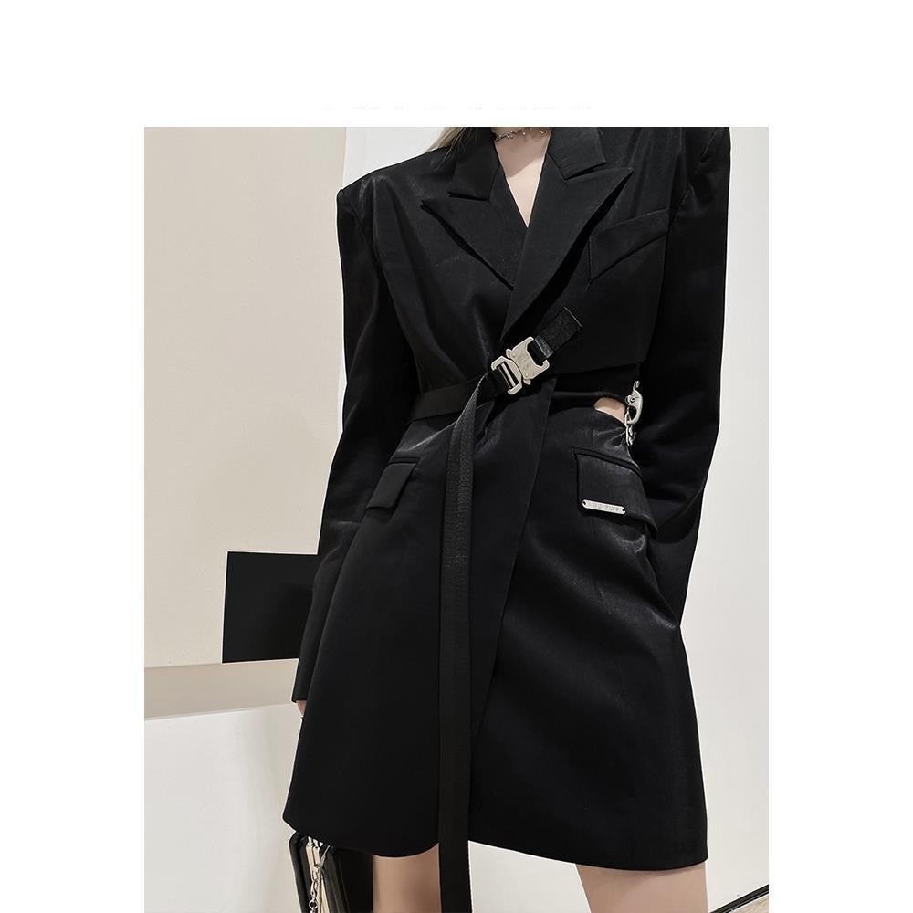 Women's Asymmetric Shoulder Fashion Blazer - kinko