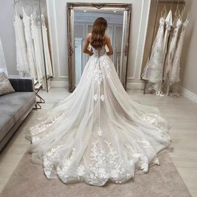 Bridal Lace Tube Top Main Yarn Heavy Industry Advanced - kinko