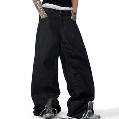 Temperature-sensitive Color-changing Embroidered Red Ear Jeans - kinko