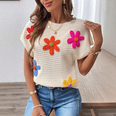 Women's Summer New All-matching Loose Knitted Pullover - kinko