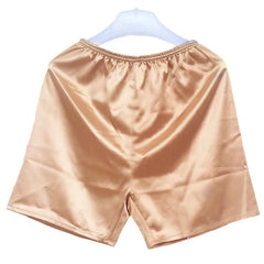 New Men' S Loose Sleepwear Underwear  Satin Boxers Shorts Nightwear Shorts 2021 Thin Breathable Cotton Loose Shorts Men's Short