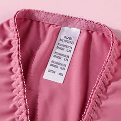 Women's Panties Low-Waist Ice Silk Underwear Ladies Lace Briefs Girls Cotton Bottom Crotch Comfortable Triangle Underpants