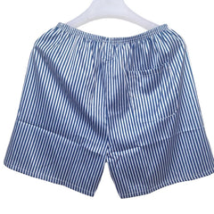 New Men' S Loose Sleepwear Underwear  Satin Boxers Shorts Nightwear Shorts 2021 Thin Breathable Cotton Loose Shorts Men's Short