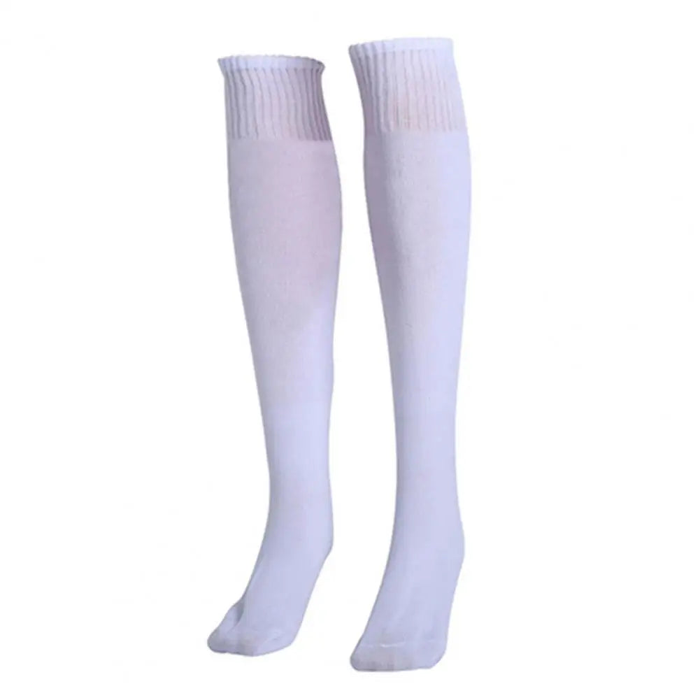 1 Pair Sports Socks Men Women Solid Color Anti-slip Stocking Soccer Football Cycling Knee Socks Sports Basketball Socks