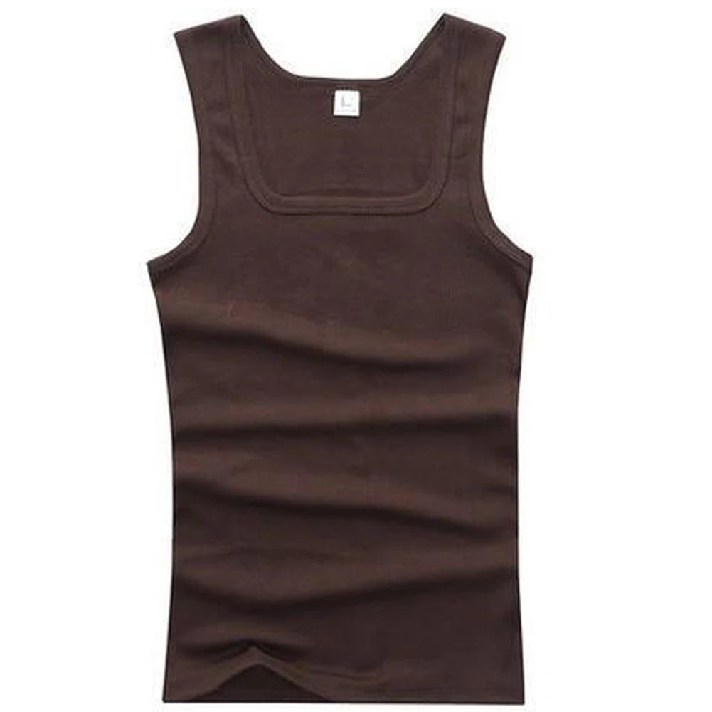 New Casual Bodybuilding Vest Summer Plus Size Men Clothing Tank Tops Black White Gray Singlets Sleeveless Fitness Men Vest Tees