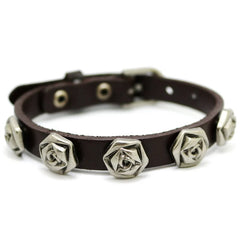New Women Accessories Buckle Flowers Bracelet 2020 Ladies casual Leather Bracelet Flowers Retro Fashion  Charm Pulseira