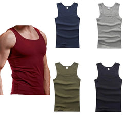 Men's Gyms Casual Tank Tops Bodybuilding Fitness T Shirts Muscle Sleeveless Singlet Top Vest Tank man's  Breathable clothes