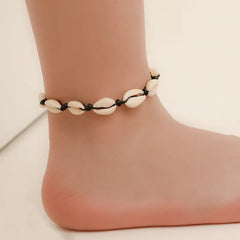 Shell Anklets for Women Foot Jewelry Summer Beach Barefoot Bracelet ankle on leg Ankle strap Bohemian Accessories shell anklets