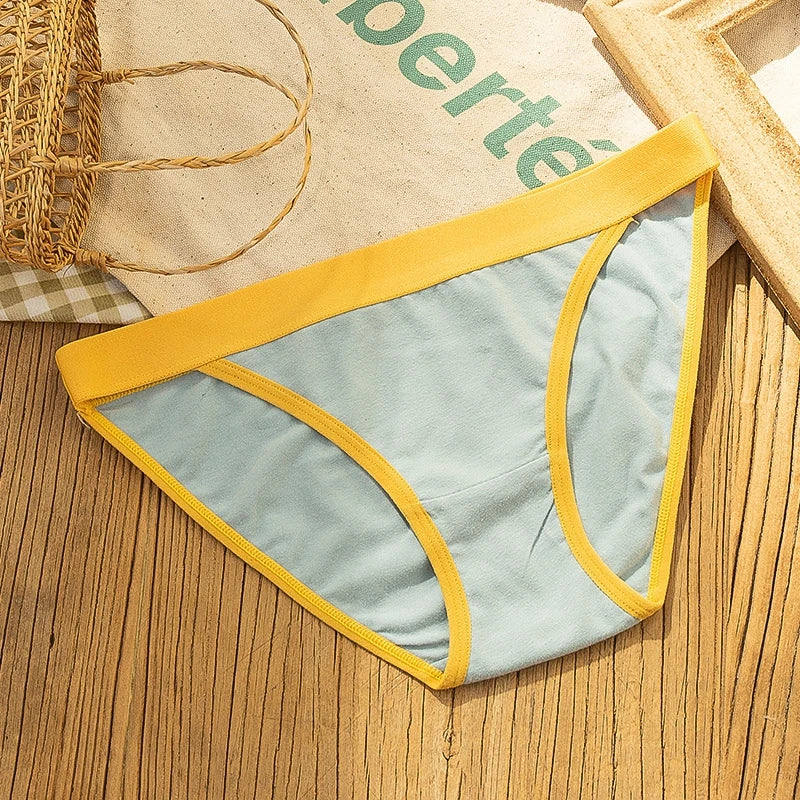 Women's Sports Comfortable Underwear Ladies Pure Cotton Seamless Underwear Underwear Girls Mid-waist Breathable Underwear Briefs