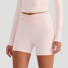 Yoga Clothes Shorts Naked Women Feeling No Embarrassment Line Tight Sports Fitness Leggings Cycling Shorts