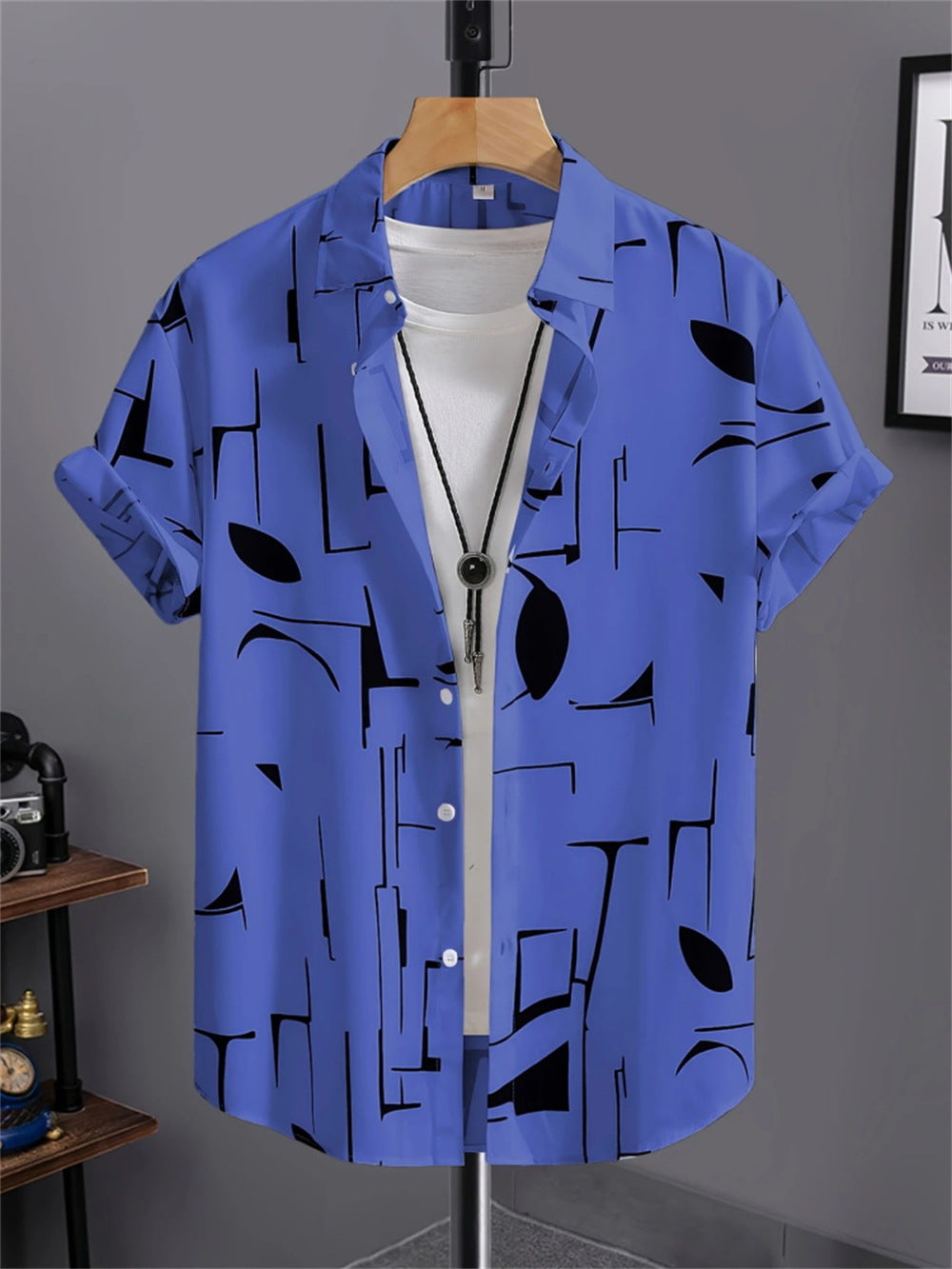 Men's 3D Printed All-matching Retro Fashion Shirt - kinko
