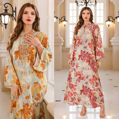 Summer Gown Dress Printed Dress - kinko