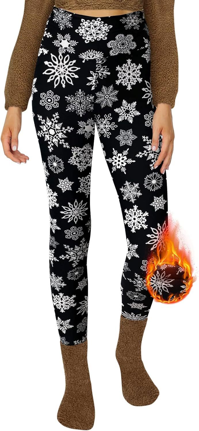 Velvet Padded Leggings High Waist Warm Hiking Workout Lady - kinko