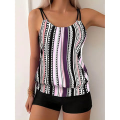 Plus Size Geometric Printing High Waist Boxers - kinko