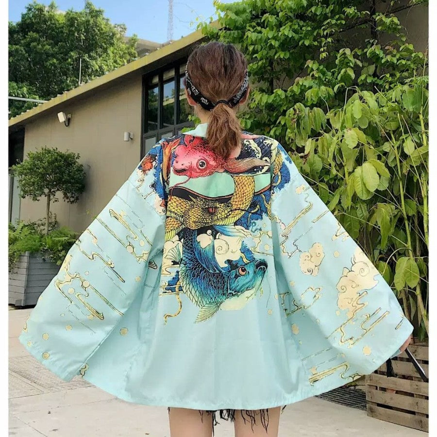 Men's All-match Loose 3D Printed Coat Cardigan - kinko