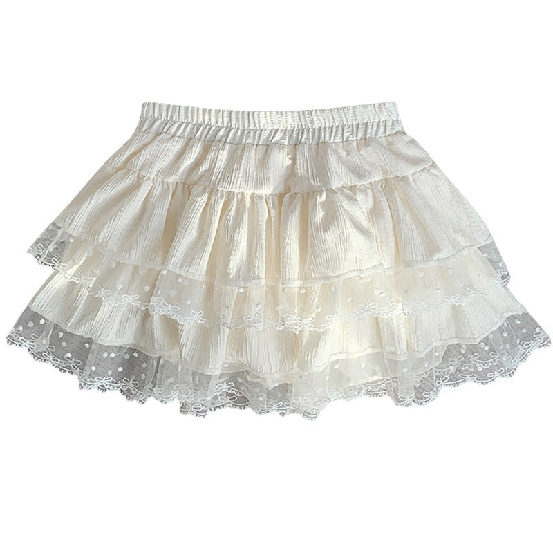 Women's Patchwork Cake Hot Girl Short Skirt - kinko