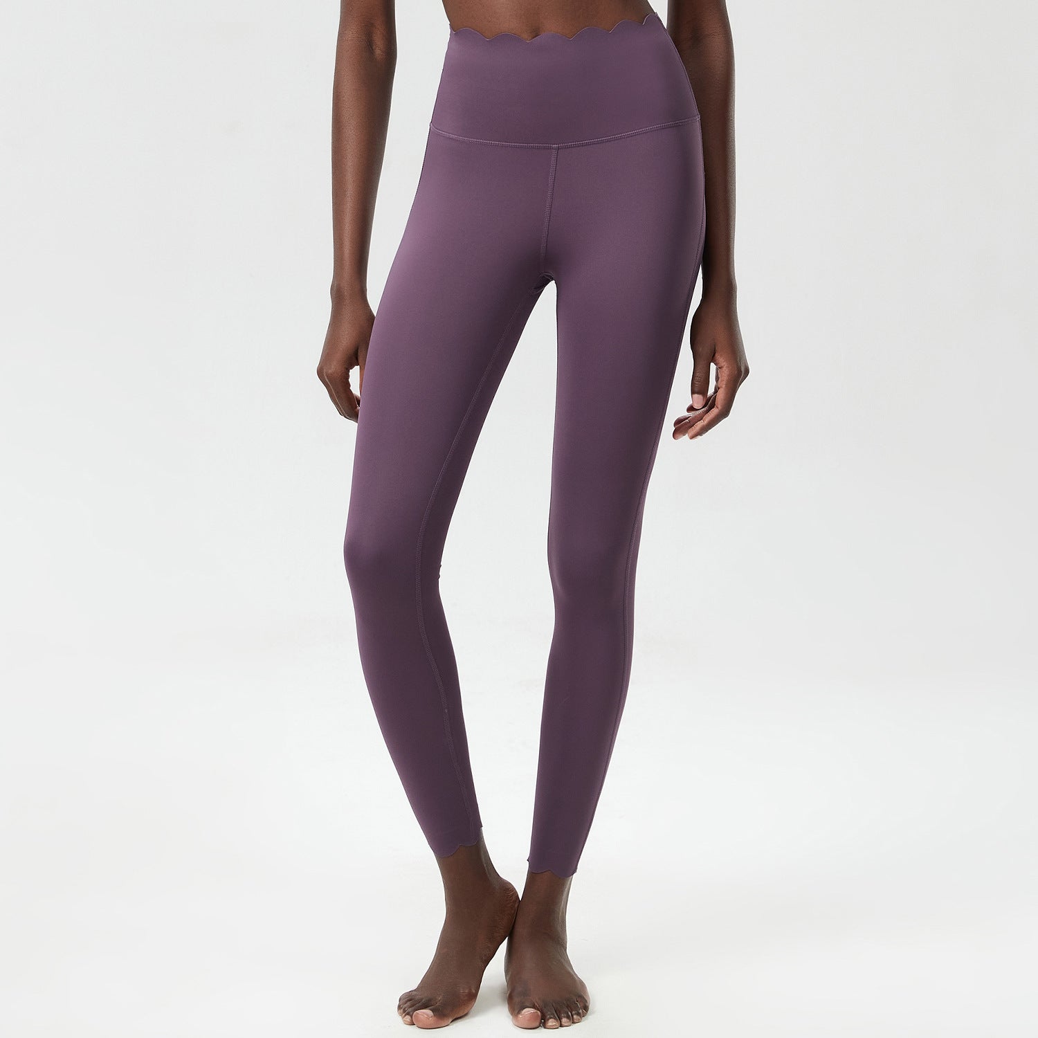 Small Wave Yoga Pants Plus Size Lycra Milk Leather Tight Trousers For Women - kinko